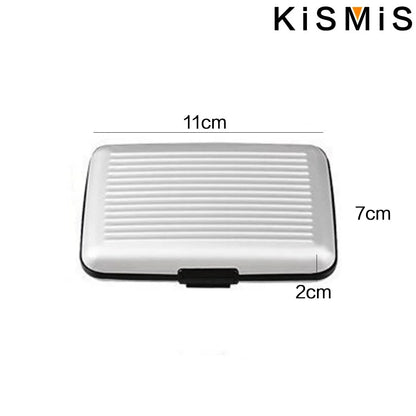 KISMIS RFID Metal Wallet and Business ID Credit Card Women Men Business ID Credit Card,Protector Wallet Card Holder Package Box