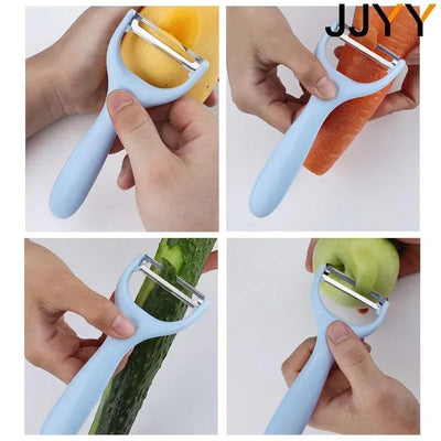 JJYY Fruit Peeling Knife Stainless Steel Peeler Peeling Apples Kitchen Vegetable Fruit Sharp Peeler Potato Peeler by Smarsty