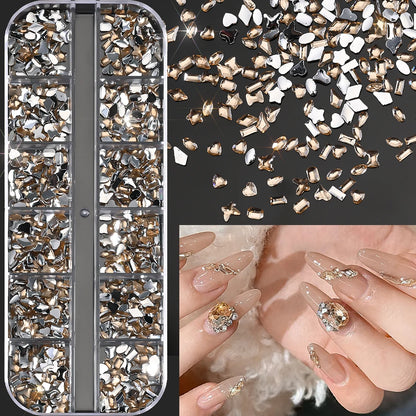 Ocean Gold Nail Art Charms for Stunning Manicure - Smarsty
