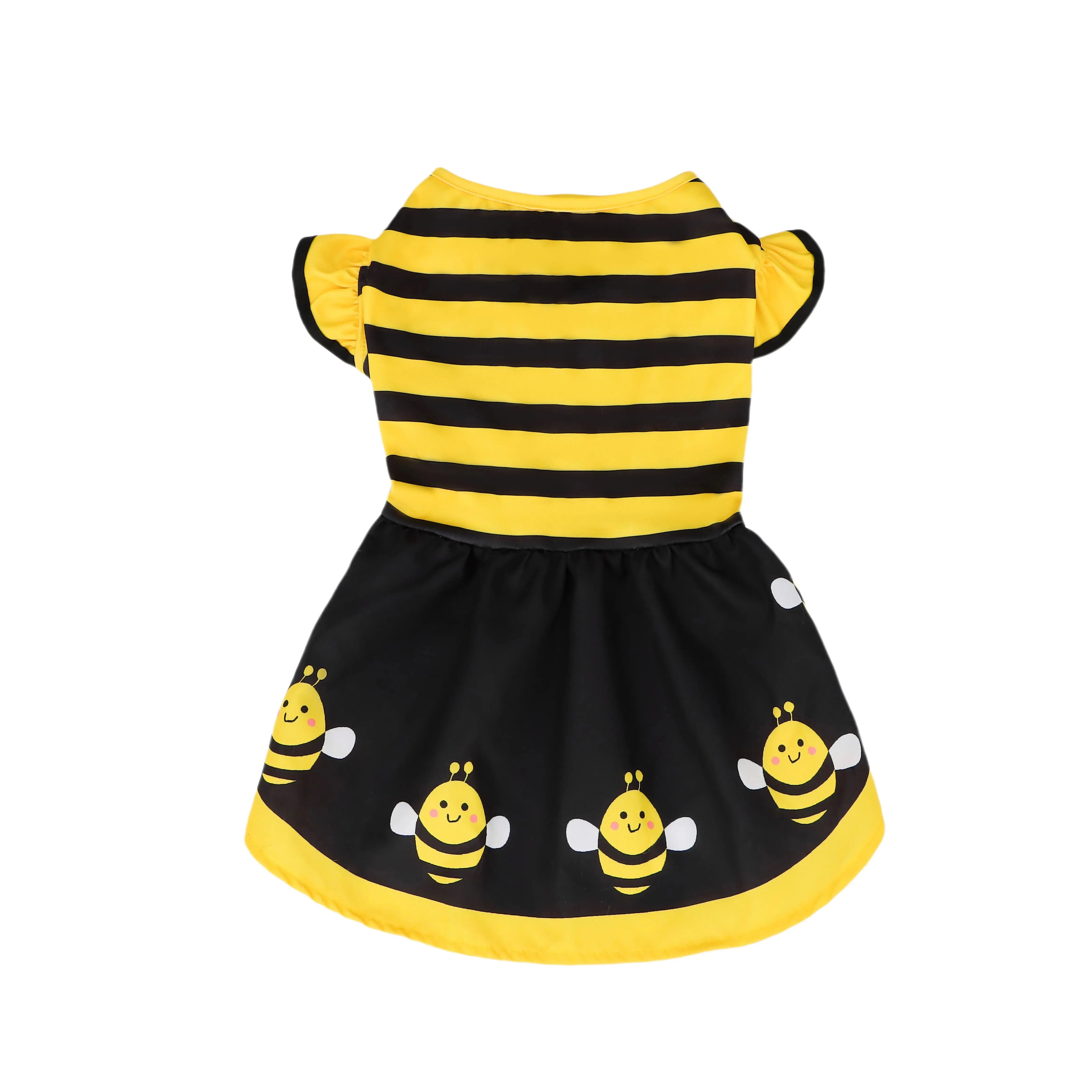 Cute Bee Dog Dress for Halloween and Parties - Smarsty