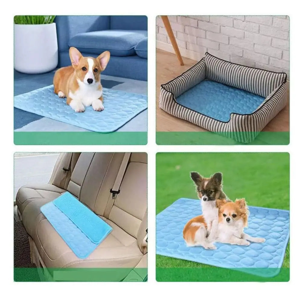 Cooling Summer Dog Mat Breathable Pet Bed Washable - Smarsty
