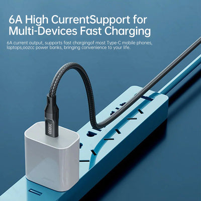 OOZCC LCD Watt Display Cable, Max 120W Super Fast Charging USB Type C Cable Data Transfer, USB A to Lightning for IPhone14 Pro - Smarsty
