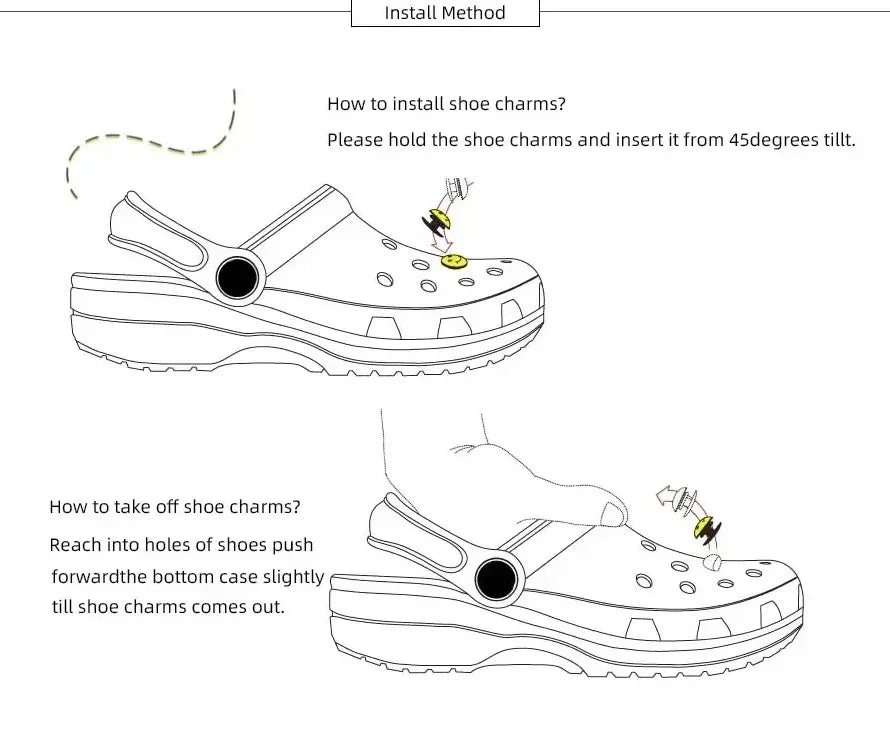 MINISO Hello Kitty Shoe Charms Set Silver Katie KT Cat Girls Women Sandals Accessories Hole Shoes Slippers & Clogs Decoration