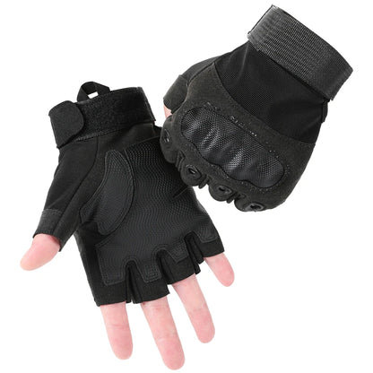 Touch Screen Tactical Motorcycle Gloves With Hard Knuckle Protection - Smarsty