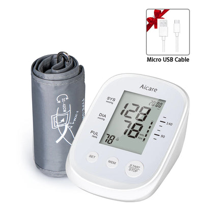 Automatic Upper Arm Blood Pressure Monitor with Data Storage - Smarsty