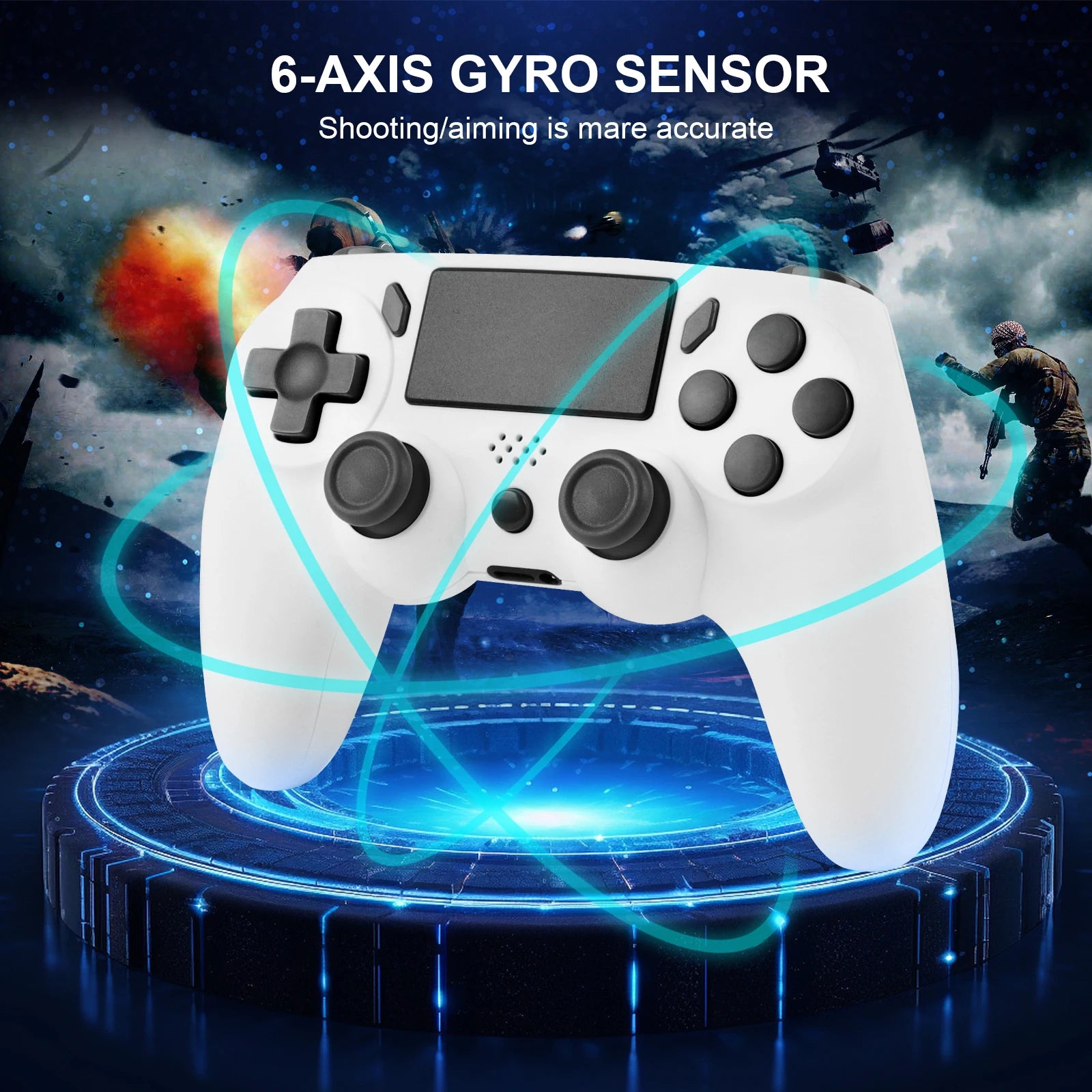 GAMINJA Wireless Gamepad with Dual Vibration Feature - Smarsty