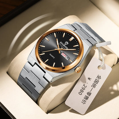Luxury Waterproof Quartz Men's Watch with Luminous Features - Smarsty