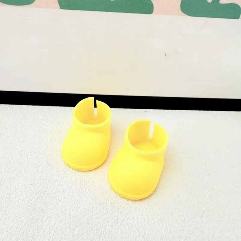 (Shoes Only)17cm Labubu Accessories Shoes Dolls Can Wear Shark Slippers Fun and Stylish Casual Shoes for Playtime