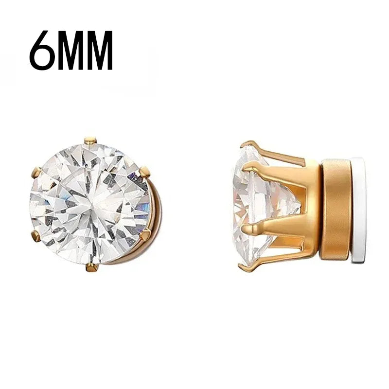 Crystal Strong Magnetic Clip Earrings Non Piercing - Smarsty