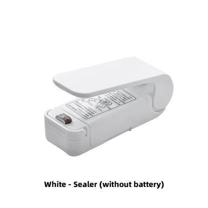 1pc Mini Handheld Snack Sealer,Compact ABS Plastic Bag Sealer for Freshness, Easy-to-Use Kitchen Gadge,Portable Sealer Packaging
