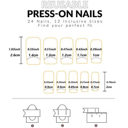 Medium Pink Ballerina Press On Nails Set - Smarsty