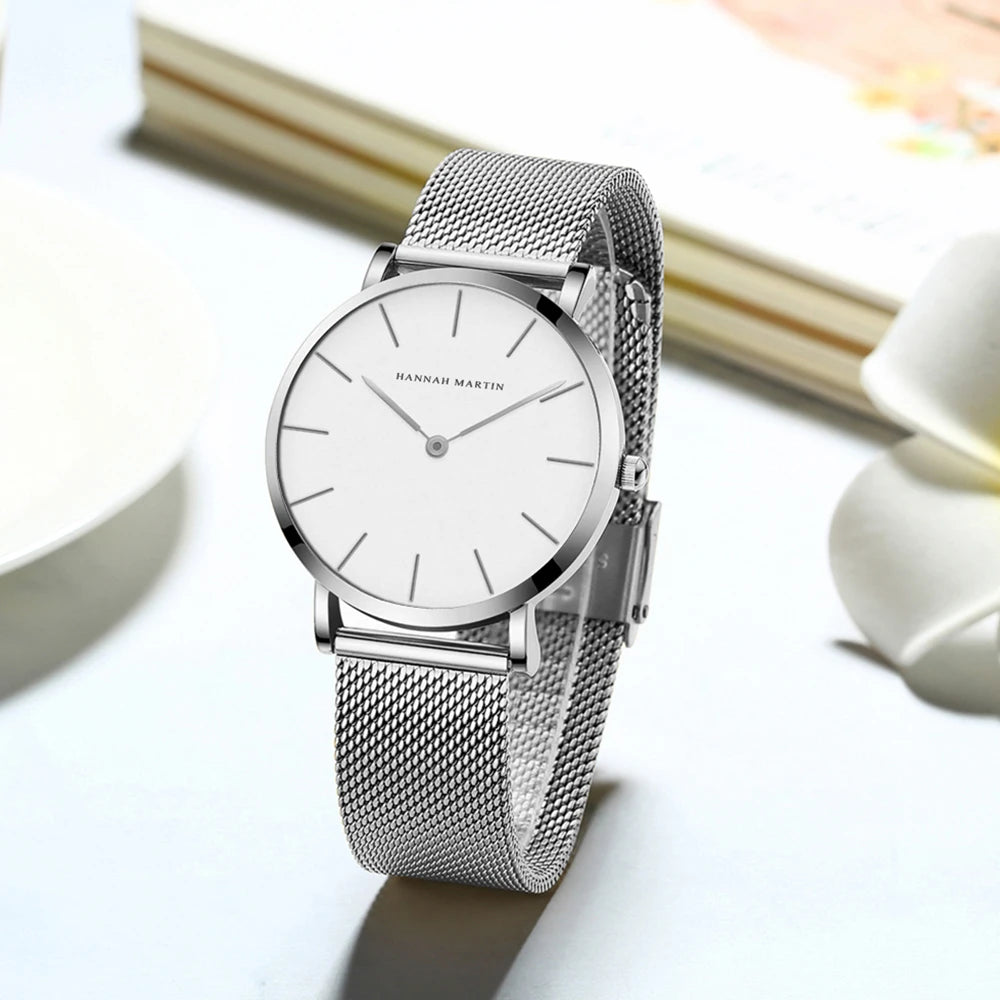Rose Gold Women's Bracelet Watch with Japan Quartz Movement - Smarsty
