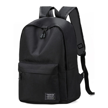 Men's backpack made of nylon, suitable for school, business trips and single or double shoulder carrying - solid color design - Smarsty