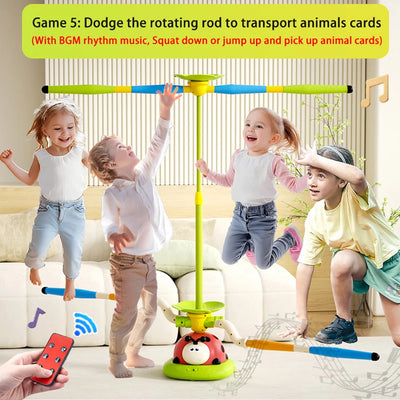 Ladybug Sport Entertainment Game Toy Multifunction Rope Skipping Machine Ferrule Jump Rocket Launcher Outdoor Educational - Smarsty