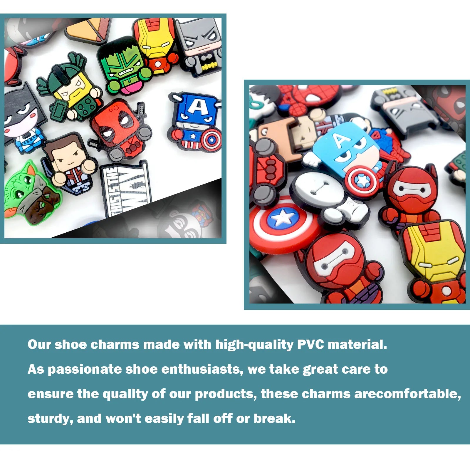 Random 10/20/30Pcs Hot Toys Series Shoe Charms For Clogs,PVC Shoe DIY Decorations Premium Quality Accessories