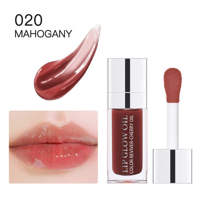 Crystal Jelly Lip Glow Oil 6ml Moisturizing Plumping Lip Gloss Makeup Sexy Plump Lip Glow Oil Tinted Lips Plumper Care Cosmetics