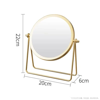 360 Degree Rotating Iron Makeup Mirror with Stylish Design - Smarsty