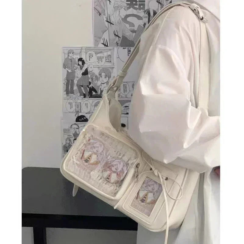 Y2K Harajuku Transparent Ita Bag Crossbody Purse For Women - Smarsty