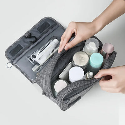 Oxford Fabric Men Business Portable Storage Bag Toiletries Organizer Women Cosmetic Bag Waterproof Hanging Travel Wash Pouch - Smarsty
