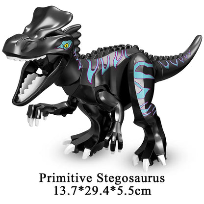 Jurassic Dinosaur World Brutal Raptor T-Rex Triceratops Indominus Rex Model Building Blocks Dino Velociraptor Figure Bricks Toys
