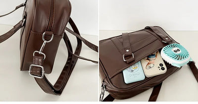 Japanese Style JK Bag Women PU Leather Crossbody Bag - Smarsty