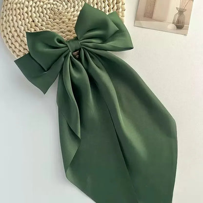 Extra Large Satin Bow Hairpin for Women - Smarsty