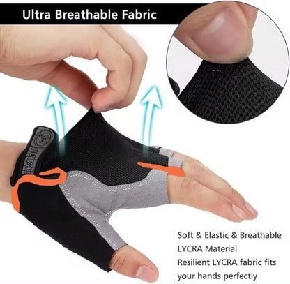 Breathable Anti Slip Cycling Gloves Half Finger - Smarsty