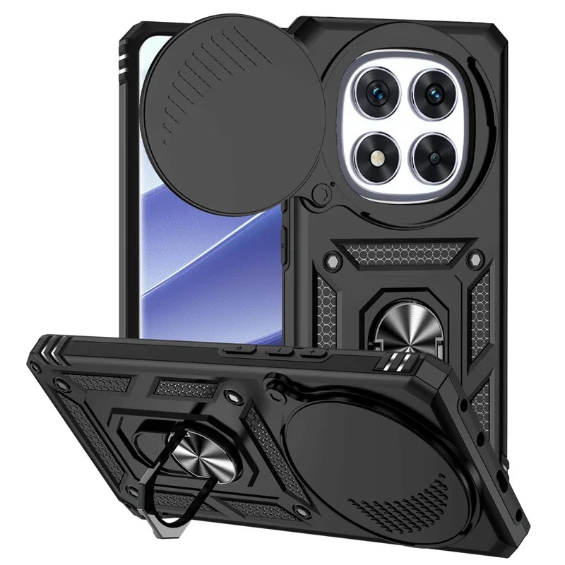 Shockproof Phone Case With Magnetic Ring Stand Camera Cover - Smarsty