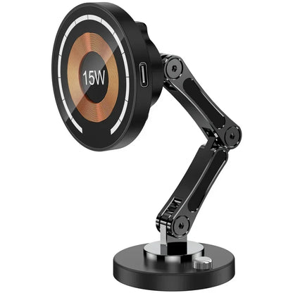 Magnetic Car Wireless Charger Mount With Fast 15W Charging - Smarsty