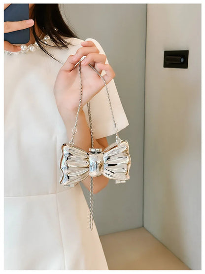 Pearl Mini Crossbody Bag Gold Shell Shoulder Purse Luxe - Smarsty