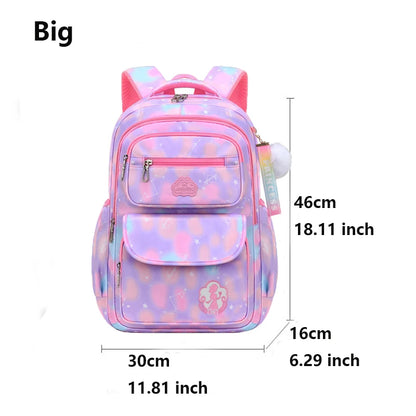 Pink Kids Backpack Waterproof Kawaii School Bag For Girls - Smarsty
