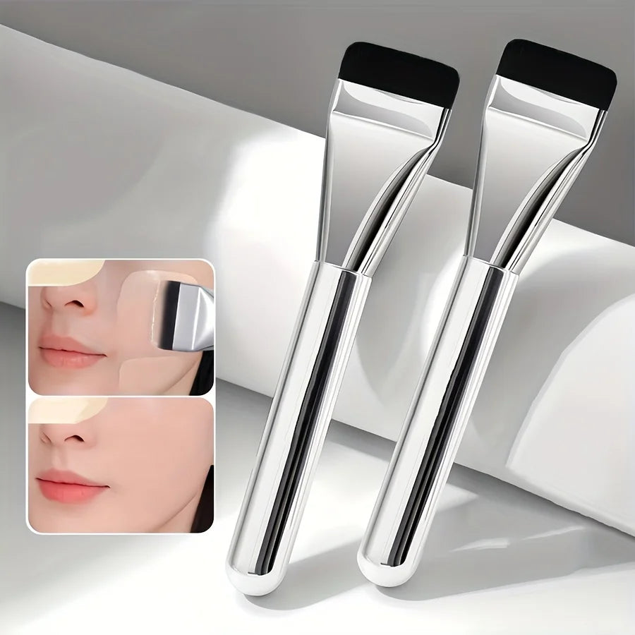 Ultra-thin Flat Foundation Brush for Seamless Makeup Application - Smarsty