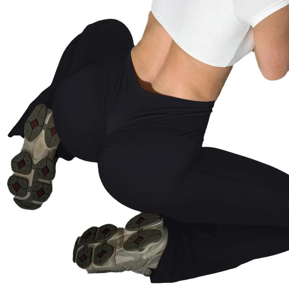 High Waist Workout Yoga Leggings Fitness Butt Lifting Scrunch Butt Sports Gym Pants Women - Smarsty