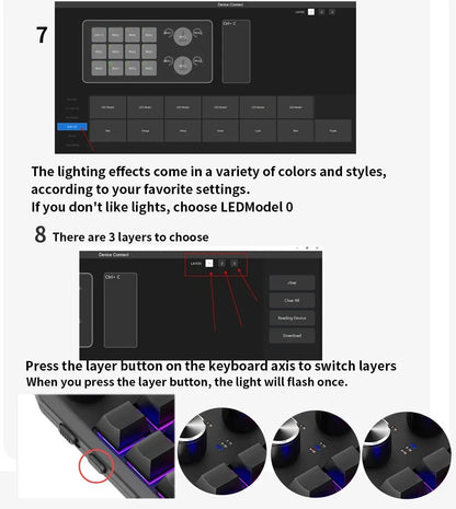 Bluetooth Macropad With 2 Knobs RGB 12 Key Mechanical