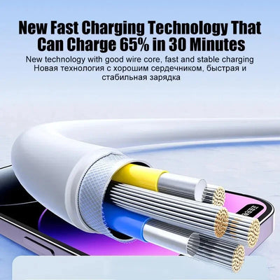 20W PD USB to Lighting USB C to Lighting Fast Charger Cable For Apple iPhone 14 13 12 11 Pro Max X XR Plus iPad Data Sync Line - Smarsty