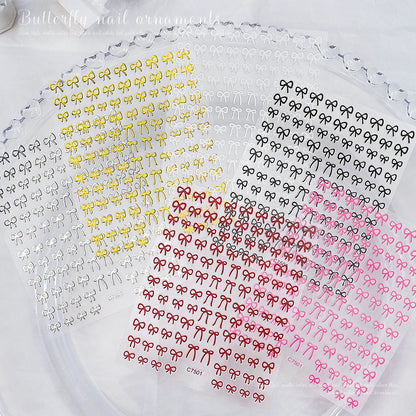 Self-Adhesive 3D Bowknot Nail Stickers for Easy Manicure - Smarsty