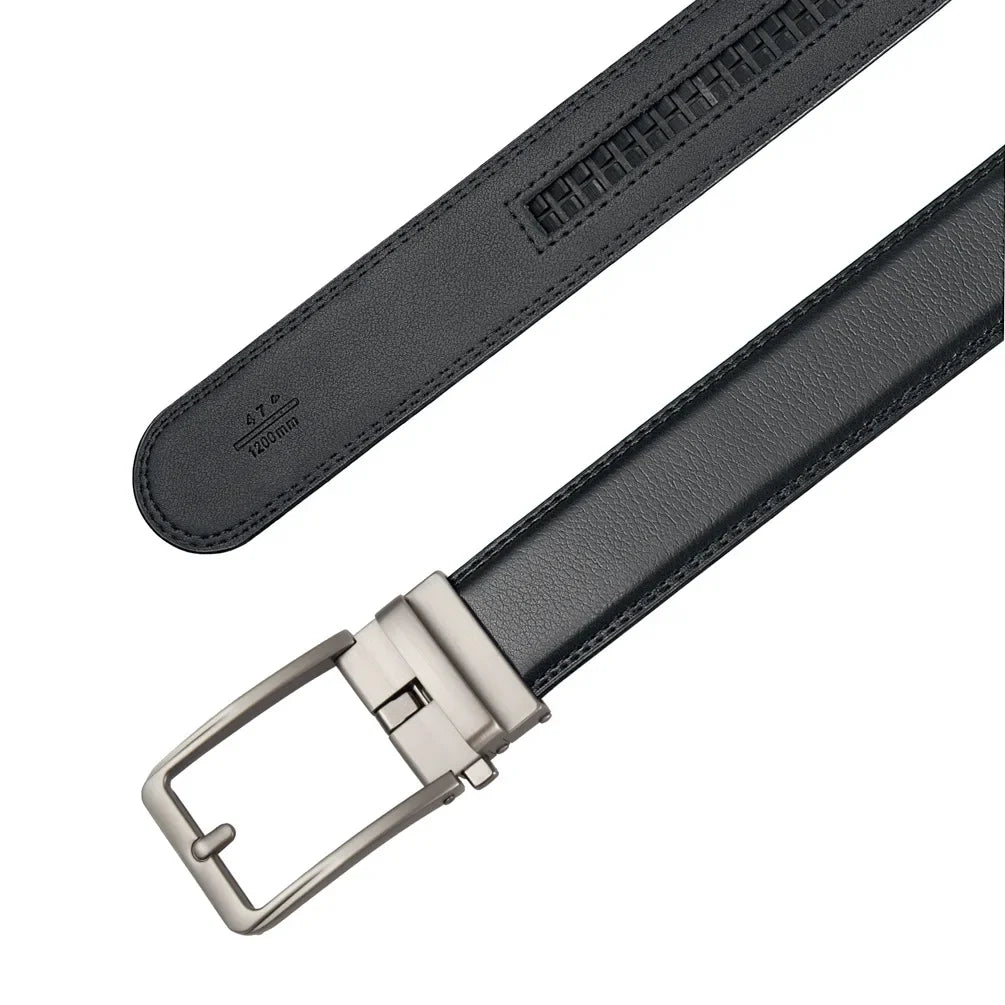 Luxury Genuine Leather Click Belt for Men Automatic Buckle - Smarsty