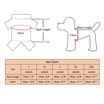 Comfortable Cotton Dog Jumpsuit for Spring Summer - Smarsty