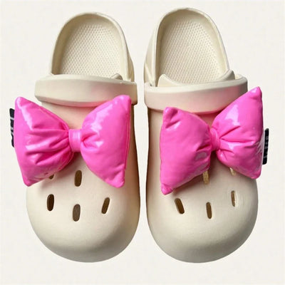 2Pcs Adorable Bow Shoe Charms Glossy, Shiny, Diy Fashion Decorations For Shoes Cute Accessories To Elevate Your Footwear Style - Smarsty