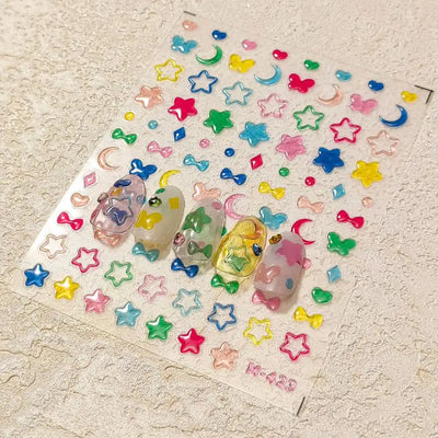 Summer Floral Nail Stickers for Elegant Manicure Decor - Smarsty