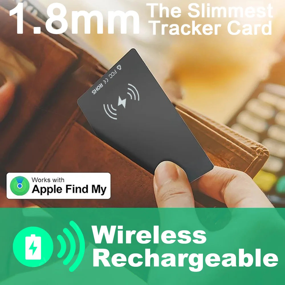 Ultra-Thin Bluetooth Wallet Tracker with Location Tracking - Smarsty