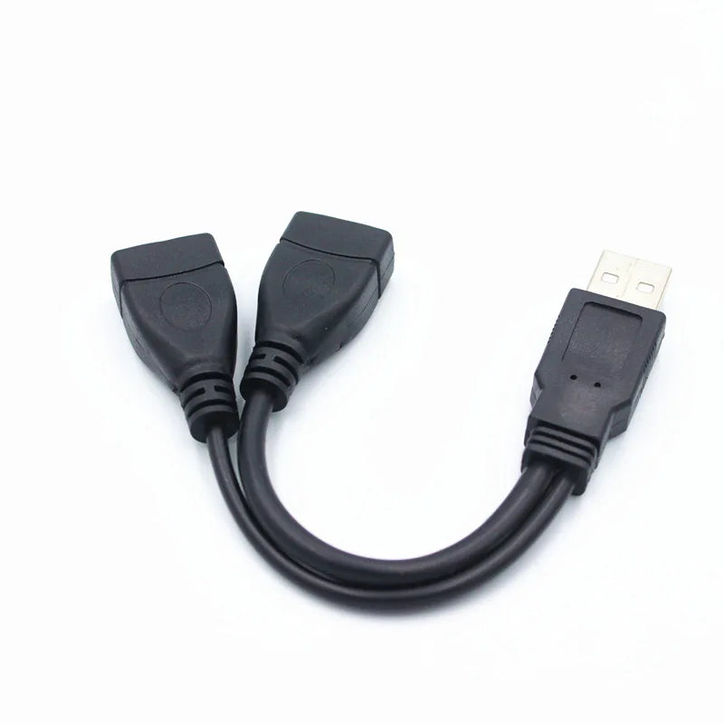 USB 2.0 Extension Cable Splitter for Dual Connectivity - Smarsty