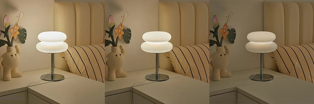 Creamy Tri Color Dimming Table Lamp with USB Plug - Smarsty