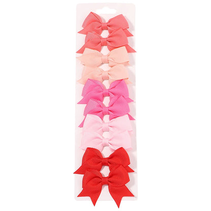 Handmade Kids Bow Hair Clips Set Soft Comfortable Durable - Smarsty