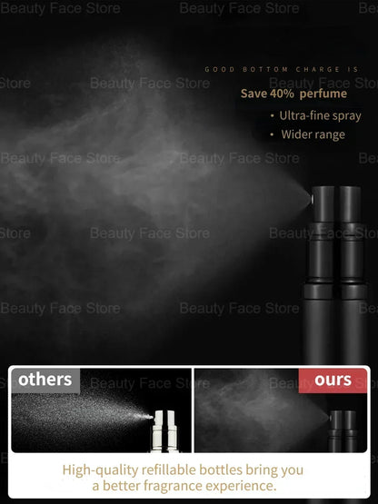 Portable Glass Refillable Perfume Bottle with Spray Pump - Smarsty