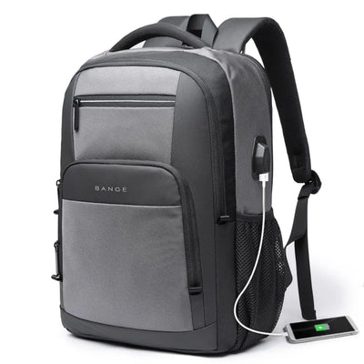 BANGE Sling Travel Laptop Backpack Fits 15.6 Inch Laptop for Men and Women Waterproof with Side Mesh Pocket USB Charging Port - Smarsty