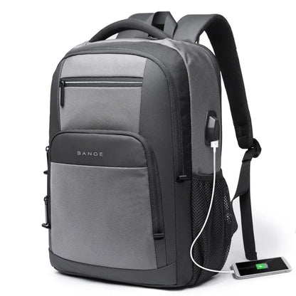 BANGE Sling Travel Laptop Backpack Fits 15.6 Inch Laptop for Men and Women Waterproof with Side Mesh Pocket USB Charging Port - Smarsty