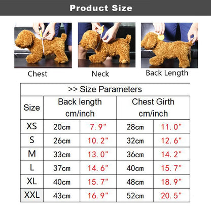 Denim Dog Dress for Small Dogs with Leash Ring - Smarsty