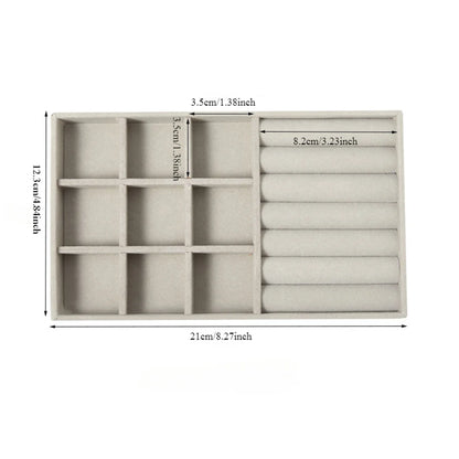 Velvet Jewelry Display Tray for Organized Storage - Smarsty