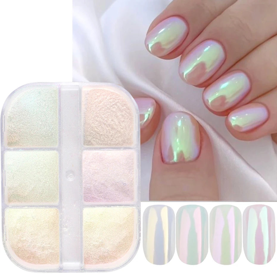 Metallic Chrome Nail Glitter Powder for Stunning Manicures - Smarsty